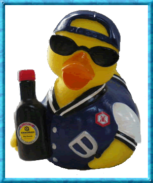 We have created a baseball baseball themed promotional rubber duck for Kikkoman