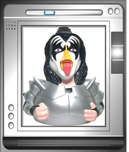Gene Simmons KISS rubber duck celebrity