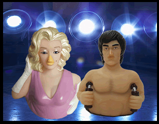 Rubber Duck Celebrities - Marilyn Monroe and Bruce Lee Wholesale and Custom Rubber Duck Collectible and Promotional Gifts