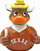 Promotional Gift - Texas Bevo Mascot- College and Universtiy Mascot Collectible Rubber Ducks